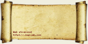 Janko Sremac vizit kartica